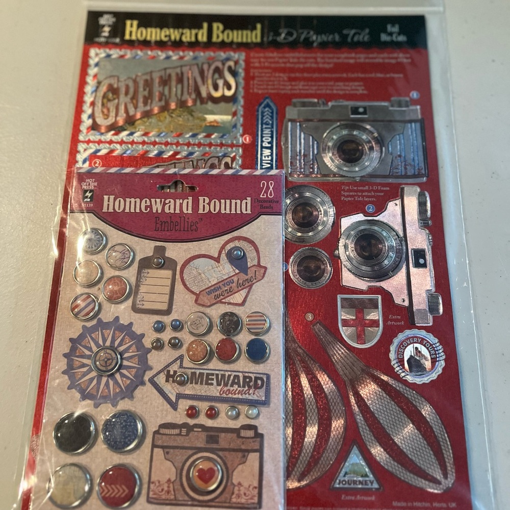 Homeward Bound 3D Paper Tole and Embellishments Set